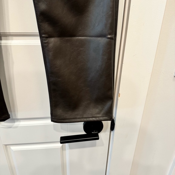 GAP Brown Leather Straight Leg Pants - Picture 4 of 11